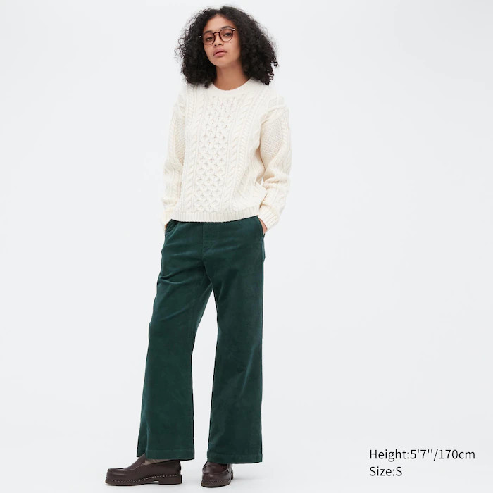 Wide-Fit Corduroy Pants | UNIQLO US | UNIQLO (US)