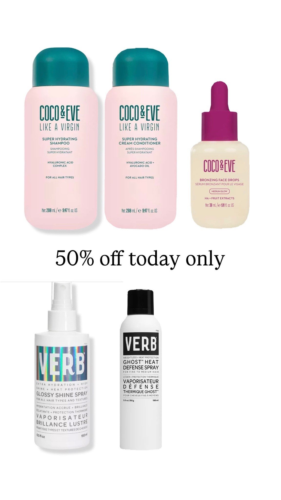 Lots of goodies 50% off today only !

#LTKOver40 #LTKBeauty #LTKSaleAlert