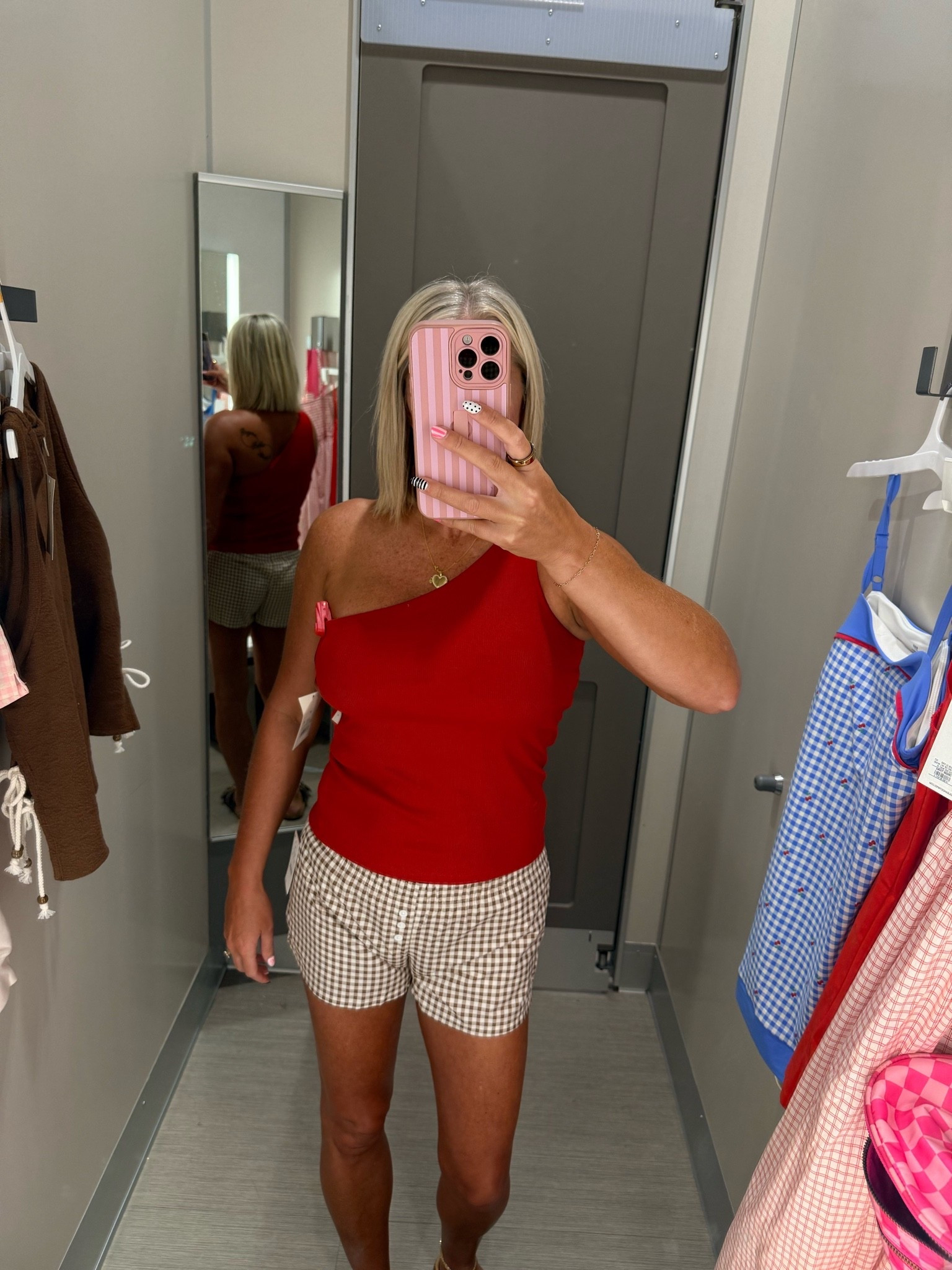 The perfect one shoulder top for any festivities you may have scheduled for the 4th!

#LTKootd #LTKgrwm #LTKSeasonal