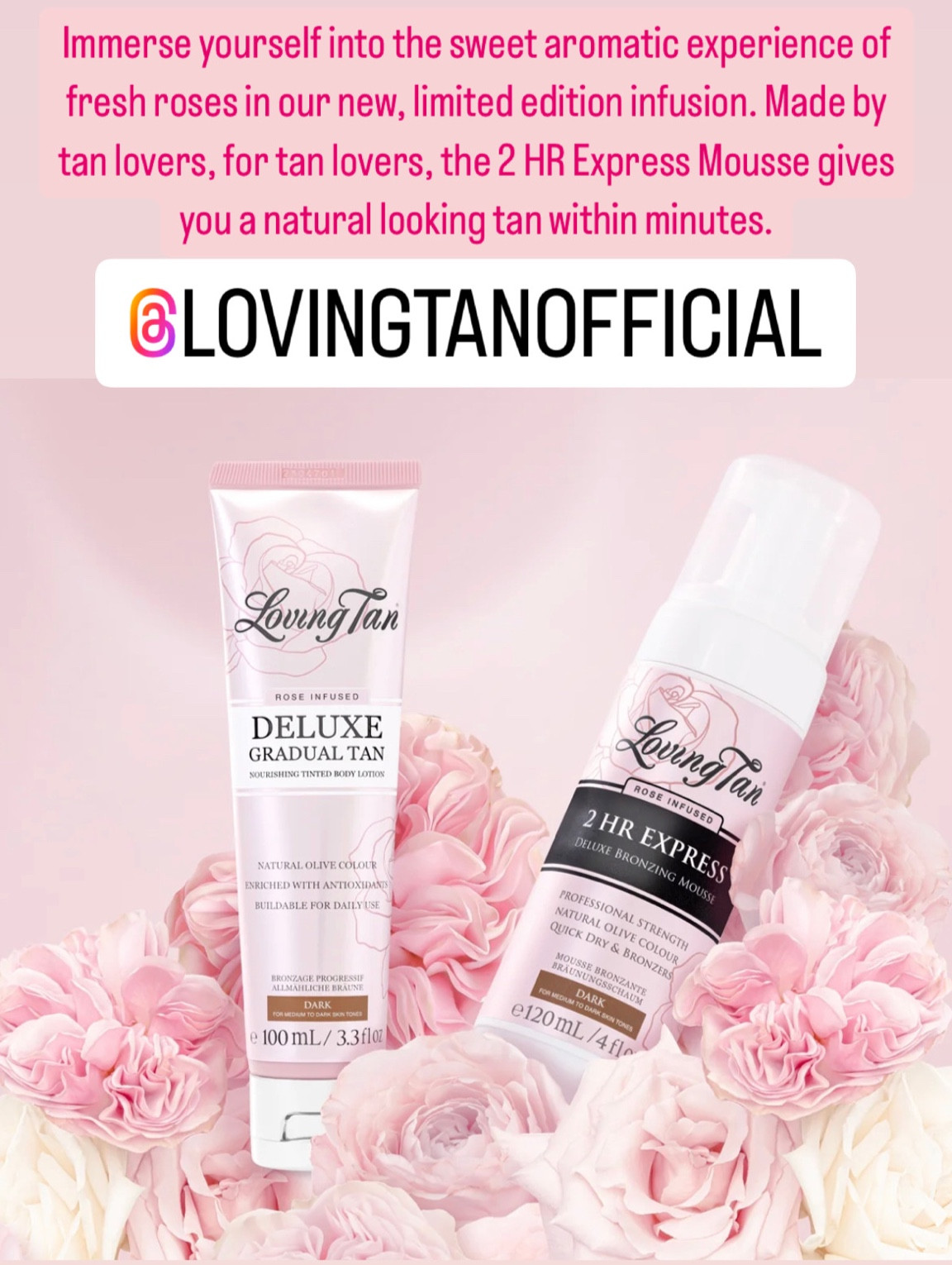 Loving Tan Deluxe Gradual Tan Dark Rose