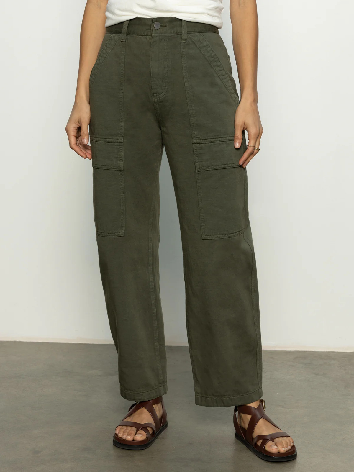 Boyfriend Utility High Rise Pant Kalamata | Sanctuary Clothing