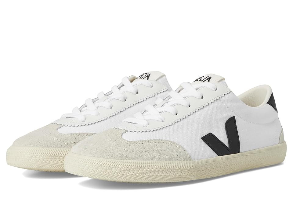 VEJA Volley Men's Shoes White/Black : EU 42 (US Men's 9) M, Leather | Zappos