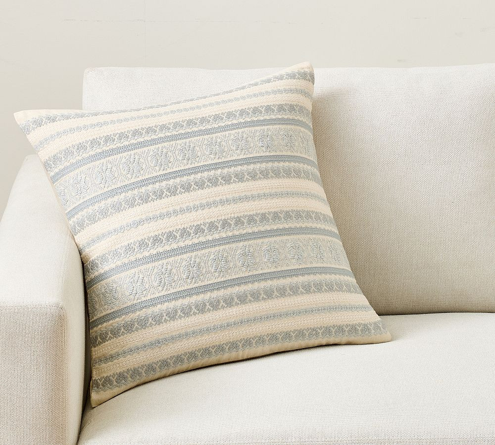 Blair Striped Pillow | Pottery Barn (US)