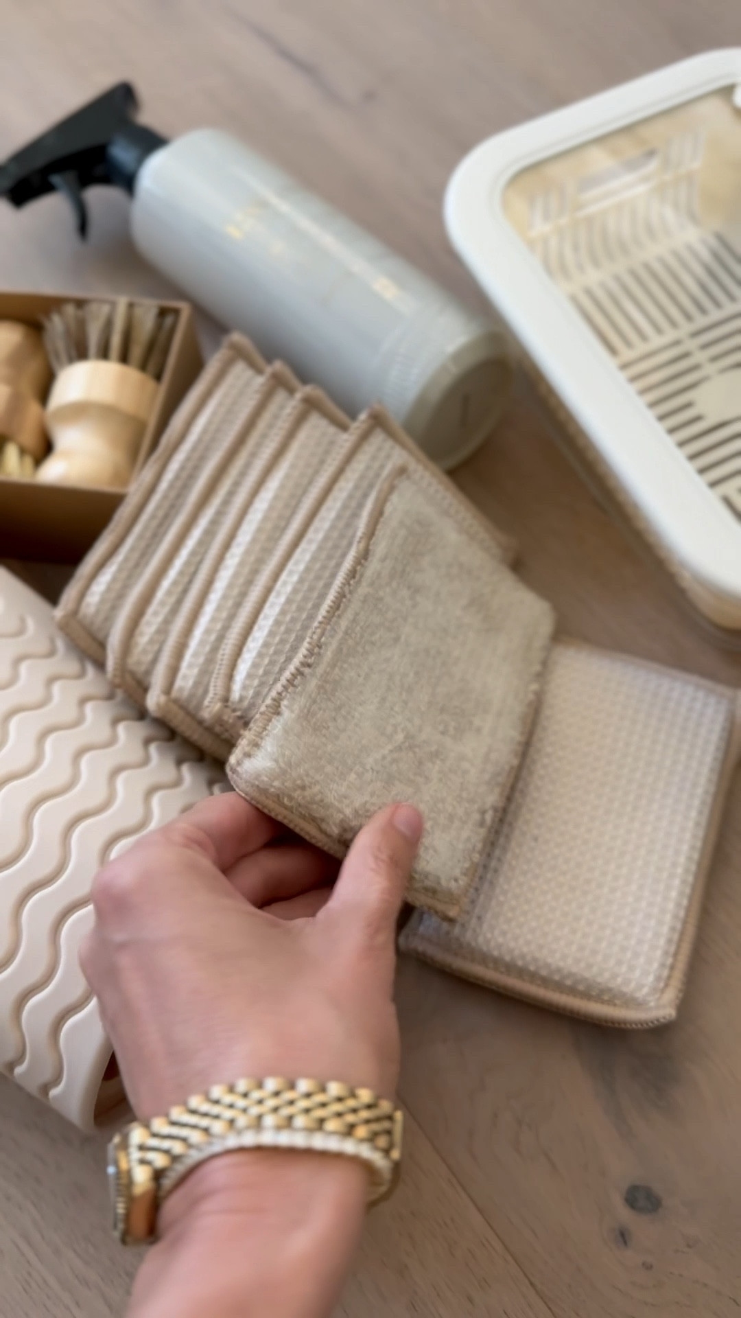 kitchen refresh essentials // sponges // drying mat // glass storage // counter spray

#LTKOver40 #LTKHome