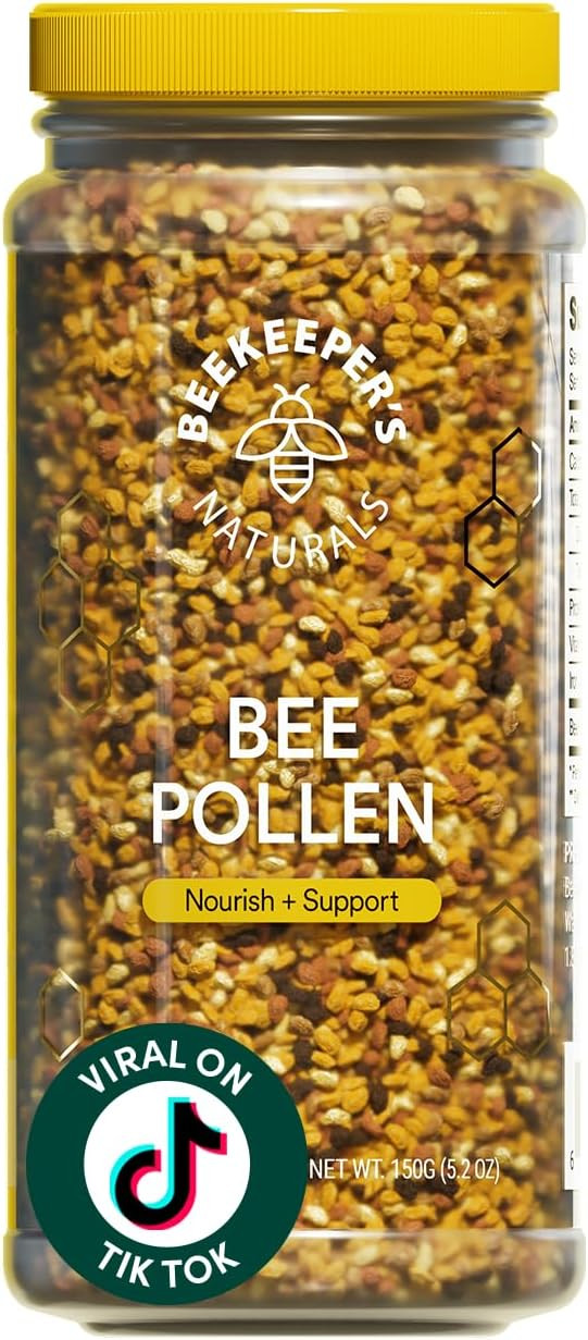Beekeeper's Naturals - 100% Raw Bee Pollen Granules, Natural Preserved Enzymes, Source of Vitamin... | Amazon (US)