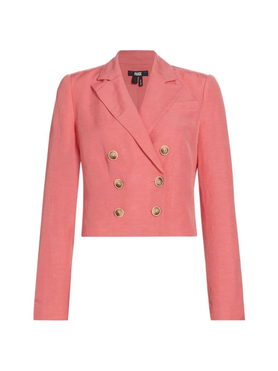 Eclipse Double-Breasted Cropped Blazer | Saks Fifth Avenue