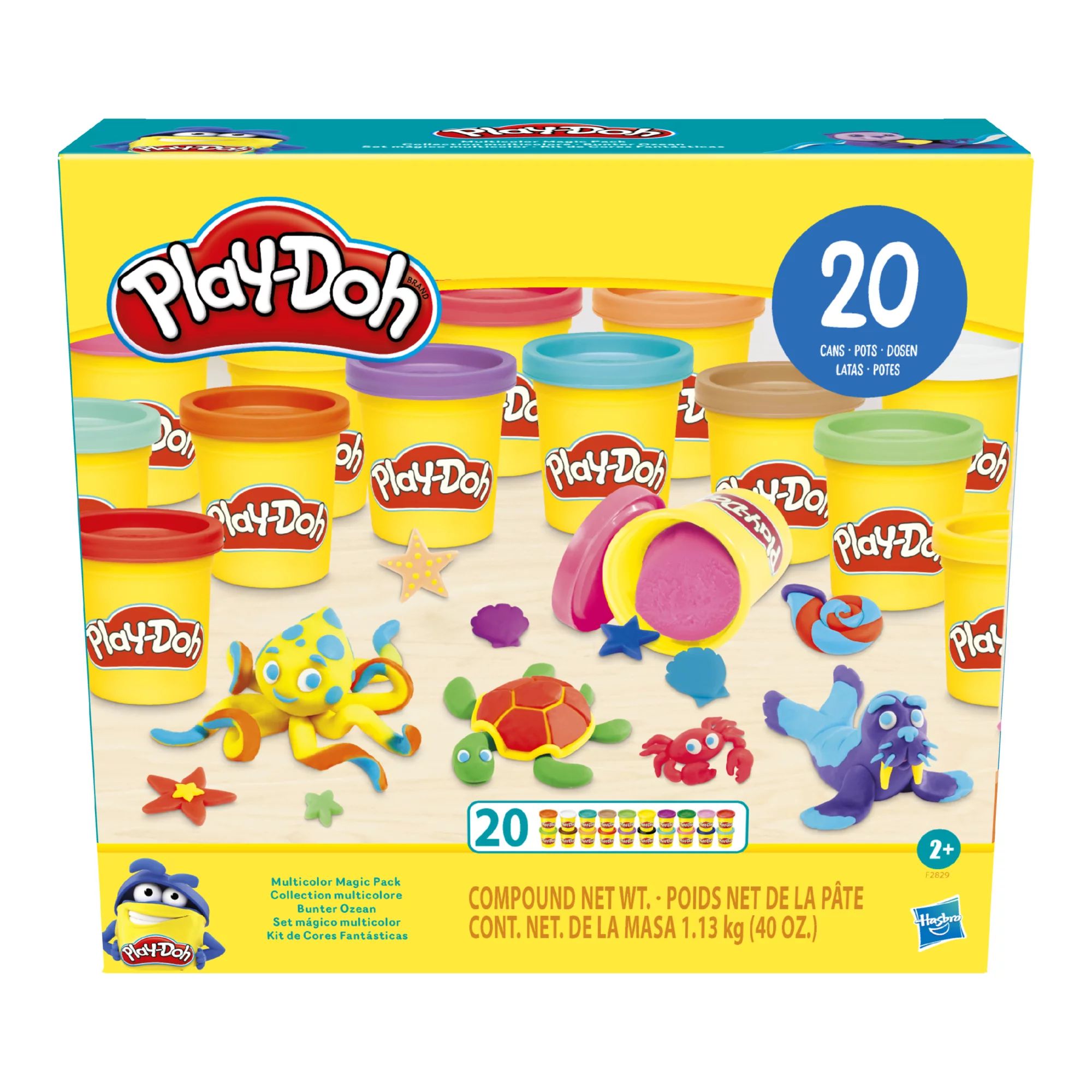Play-Doh Multicolor Magic 20 Pack, Back to School Supplies - Walmart.com | Walmart (US)