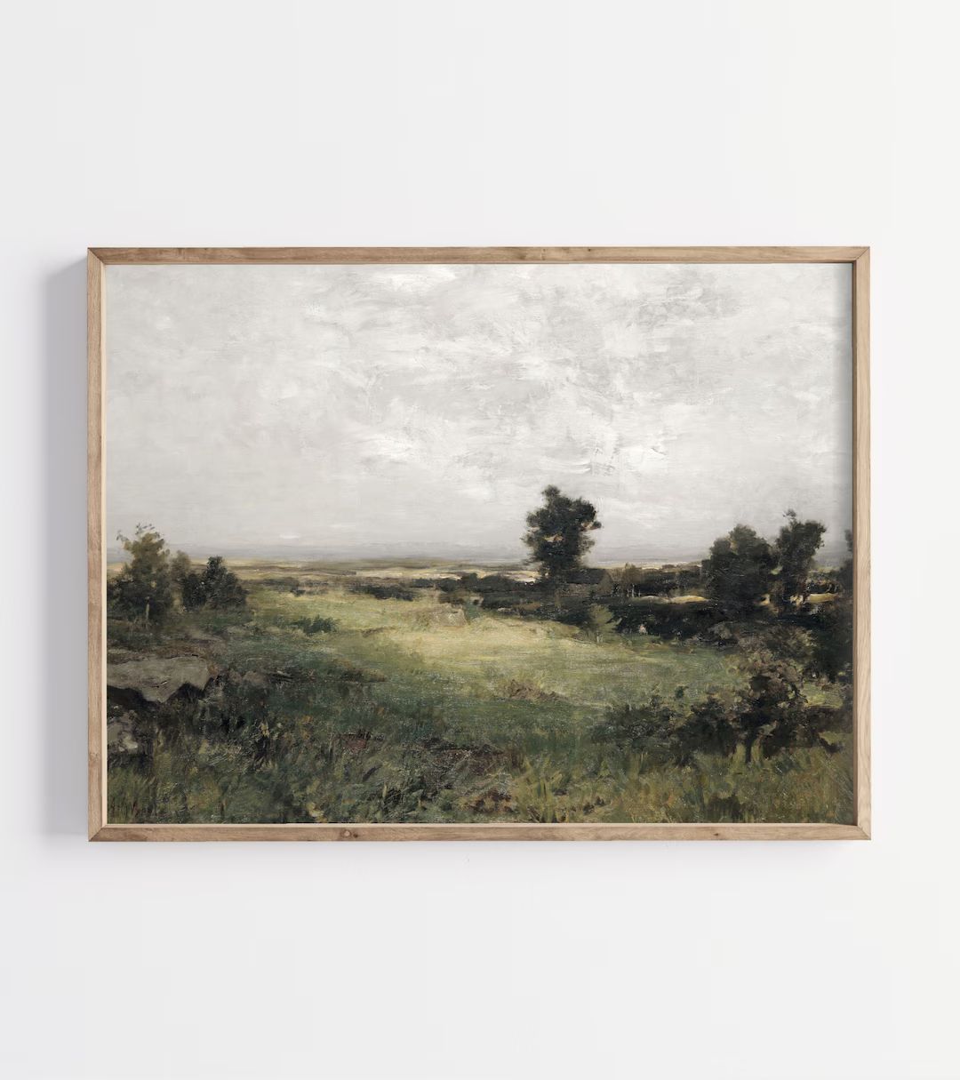 Vintage Landscape Painting Countryside Landscape Print - Etsy | Etsy (US)