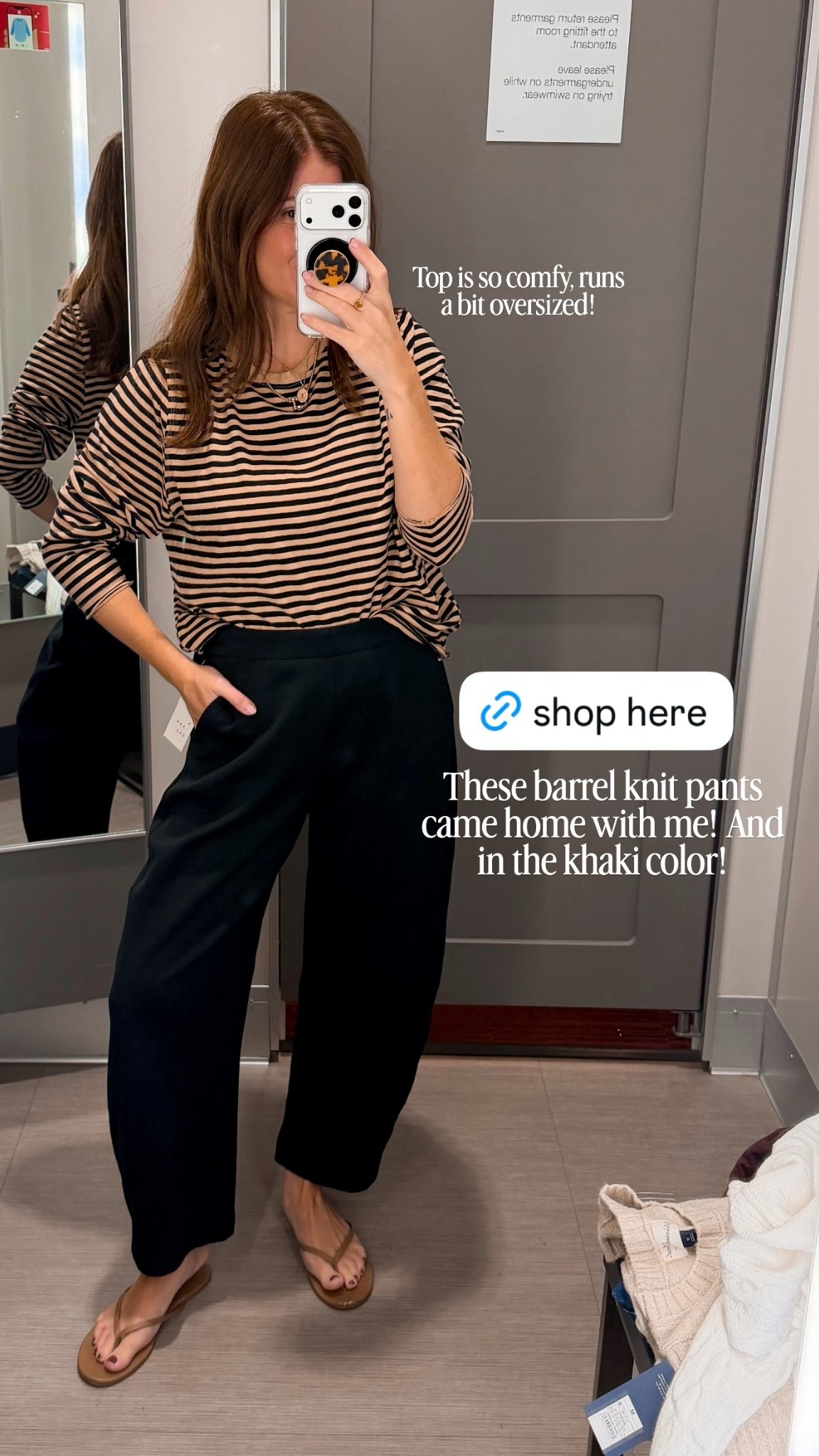 These barrel knit pants came home with me! And in the khaki color!  Top is so comfy, runs a bit oversized! @targetstyle @target @shop.ltk