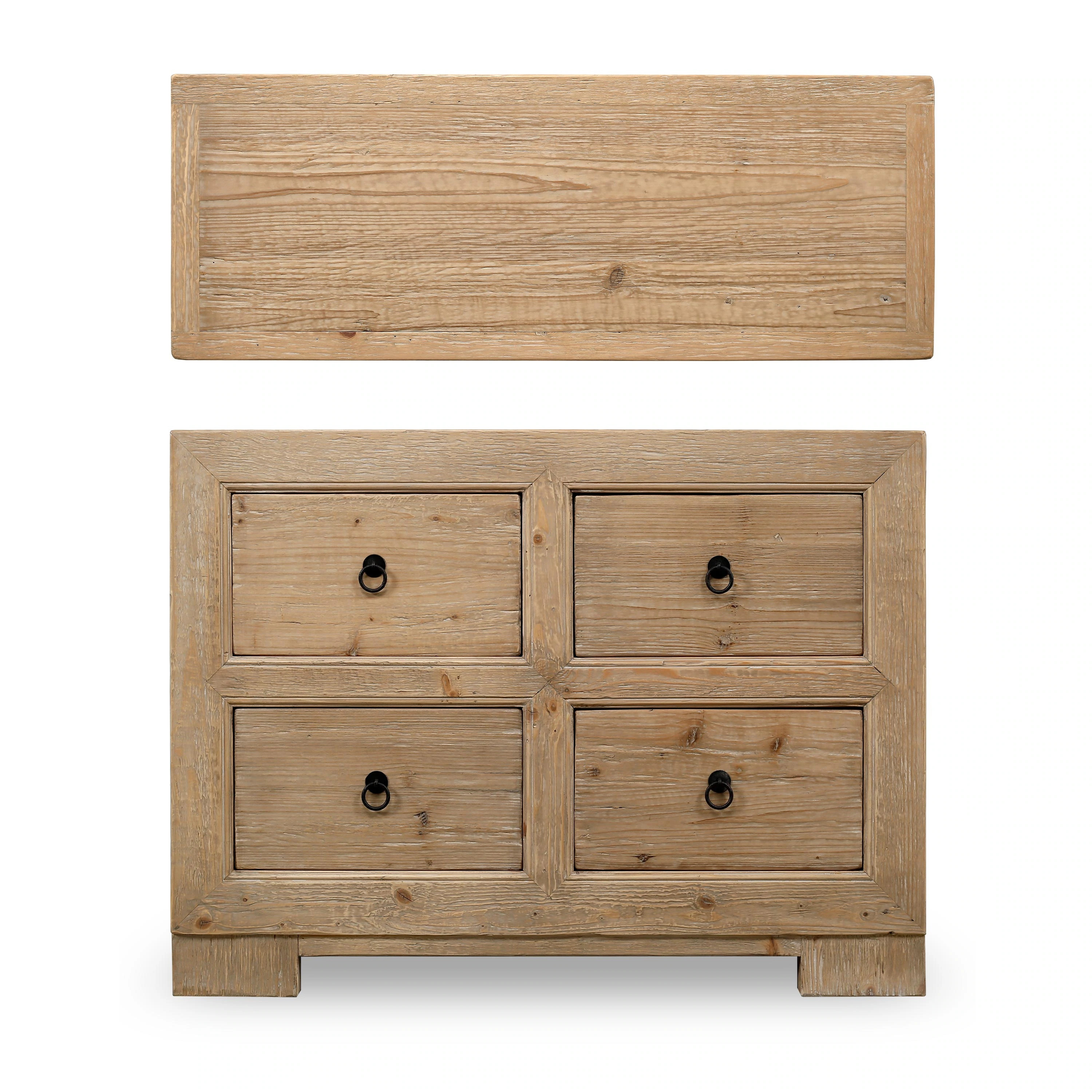 Artissance Capri Chest of Drawers Weathered Natural Pine 47x18x35H | Overstock