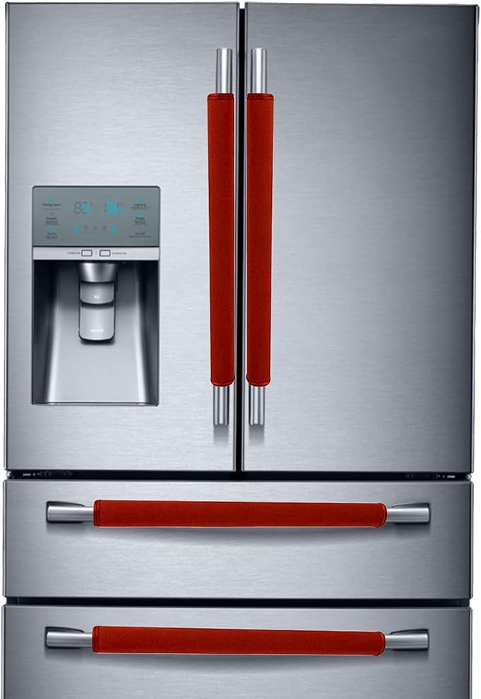 Miaowater 4 PCS Refrigerator Door Handle Covers Kitchen Appliance Decor Handles Anti-Skid Anti-St... | Amazon (US)