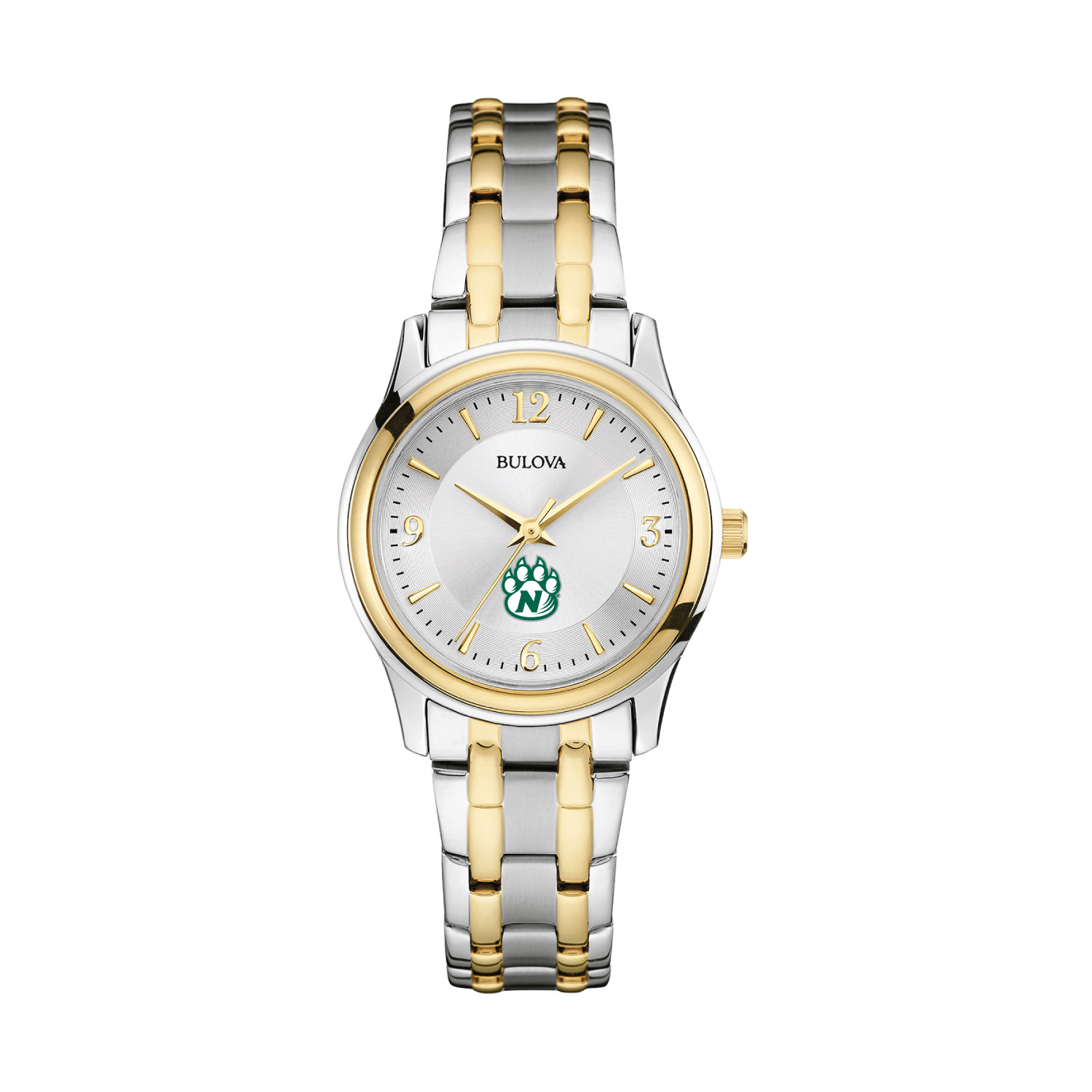 Women's Bulova Silver/Gold Northwest Missouri State Bearcats Classic Two-Tone Round Watch | Fanatics