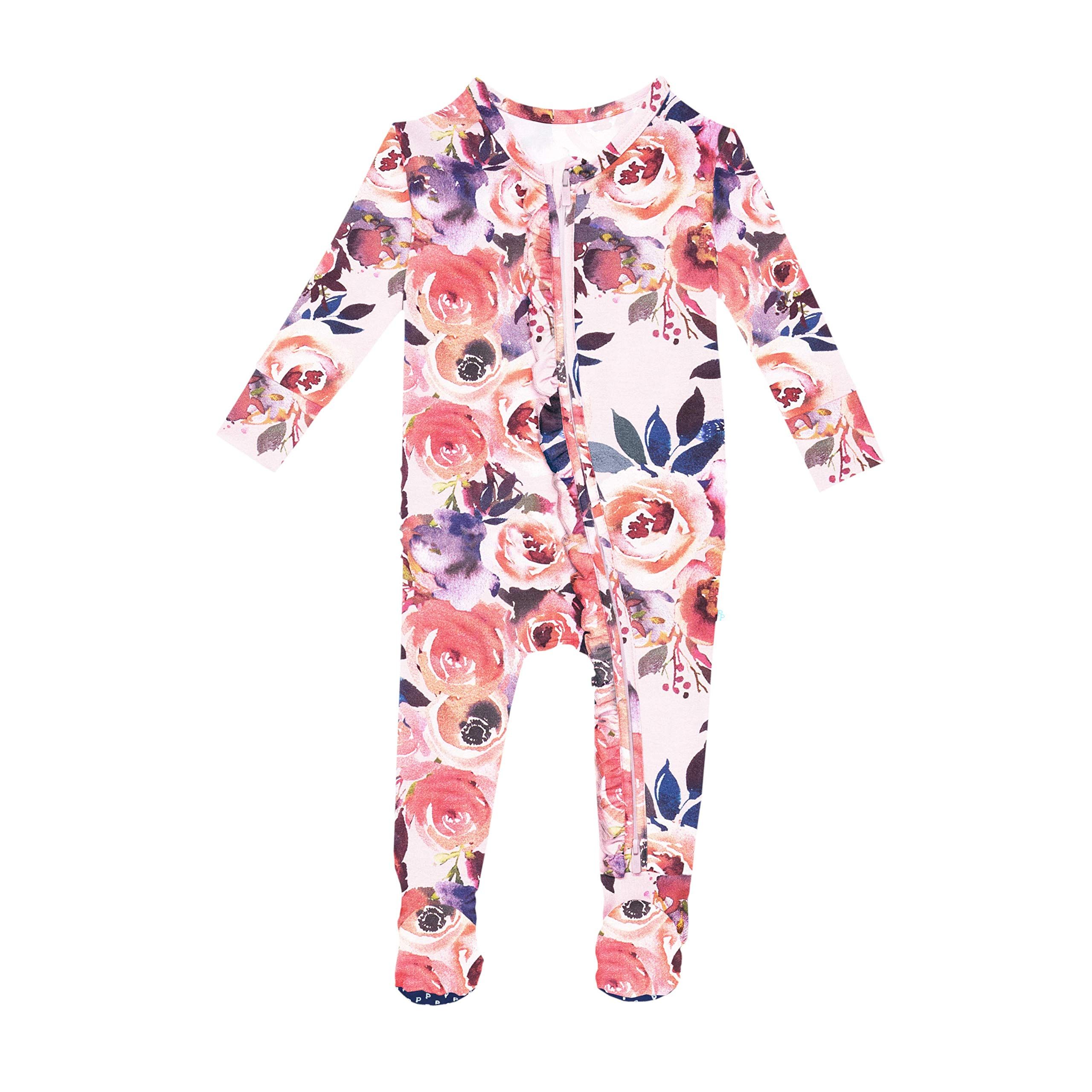 Posh Peanut Baby Rompers Pajamas - Newborn Sleepers Girl Clothes - Kids One Piece PJ - Soft Visco... | Amazon (US)