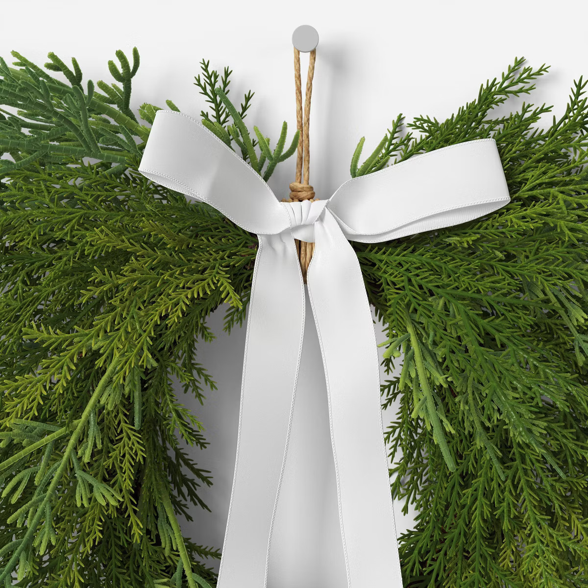 Draping Cedar Mini Christmas Wreath Green - Room Essentials™ | Target