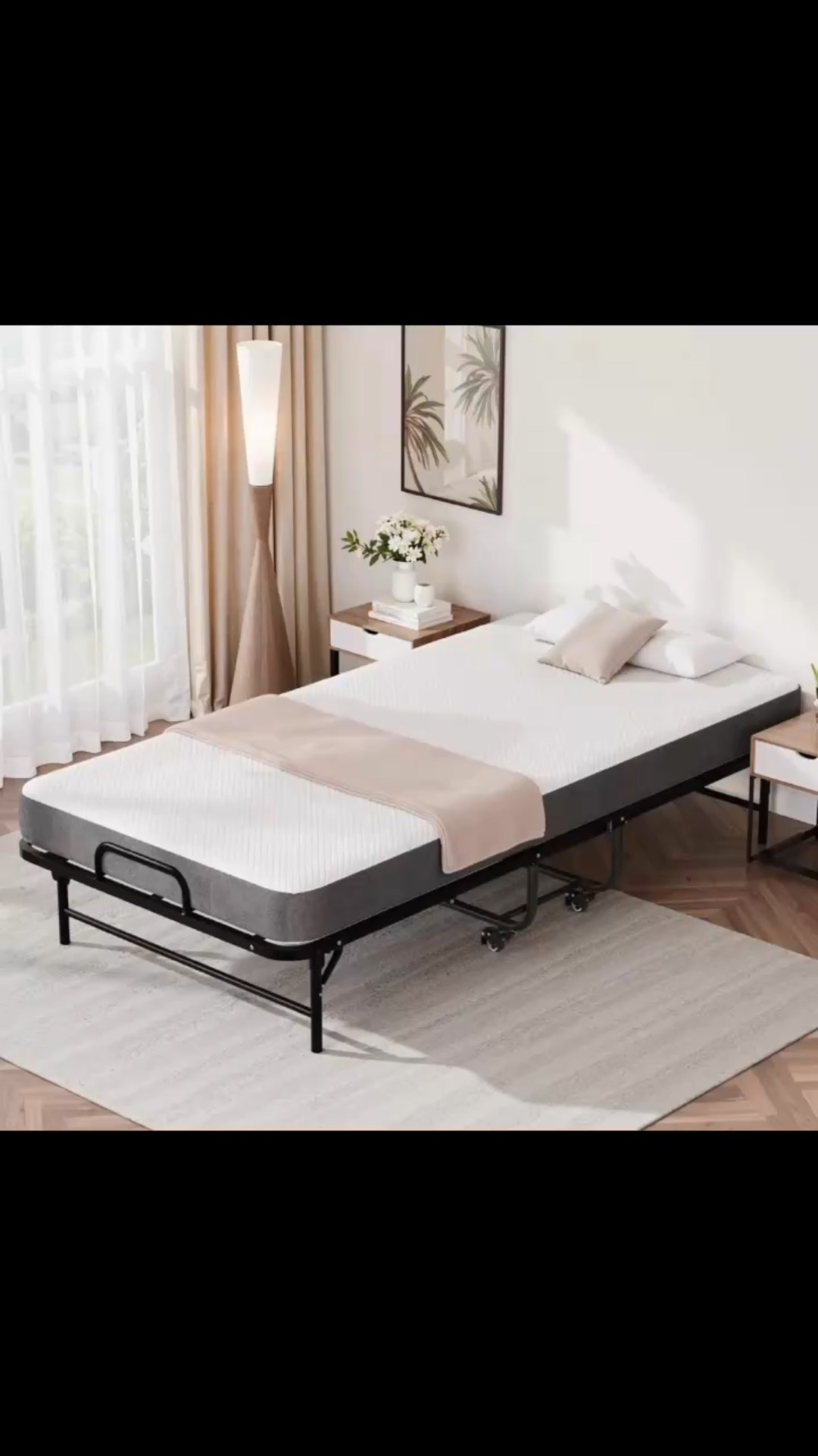 Twin Folding Bed with 5" Memory Foam Mattress, 75" x 38" Portable Guest Bed for Adults, Space-Saving Rollaway Bed with Sturdy Metal Frame, Foldable Sleeper Sofa Alternative for Home & Travel



#LTKStyleTip #LTKFindsUnder100 #LTKSaleAlert