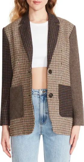 BB Dakota by Steve Madden Late Night Show Mixed Plaid Blazer | Nordstrom | Nordstrom