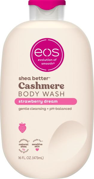 eos Cashmere Body Wash – Strawberry Dreams, Moisturizing Body Wash, Creamy Gel Formula, with Sh... | Amazon (US)
