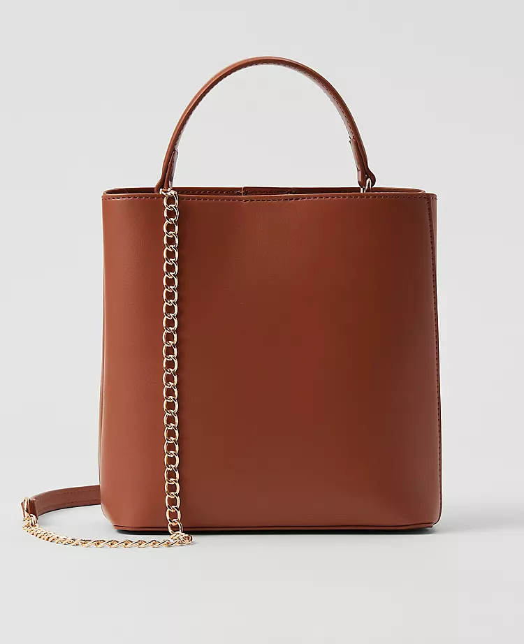 Faux Leather Mini Tote | Ann Taylor (US)