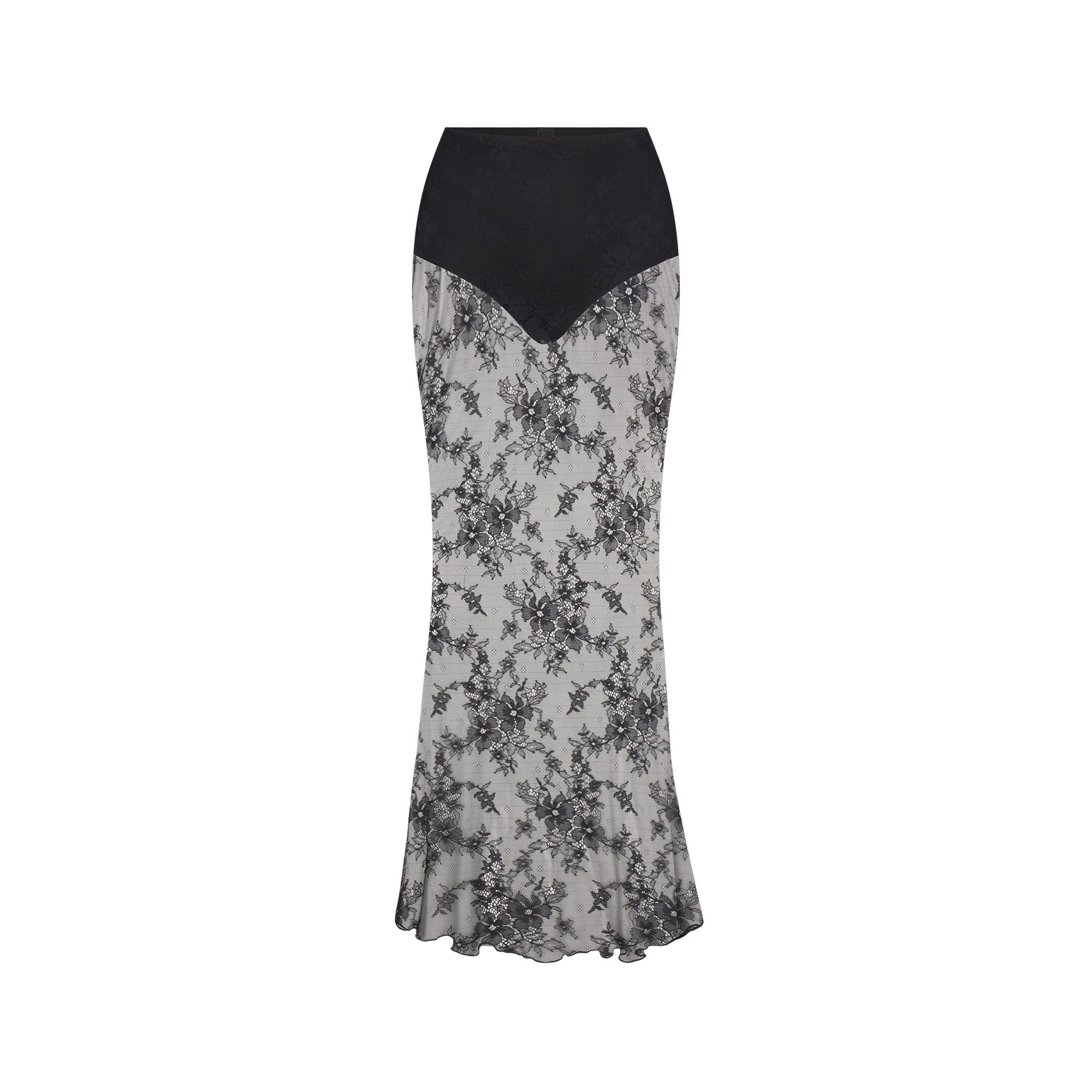 ULTRA FINE LACE LONG SKIRT | ONYX | SKIMS (US)