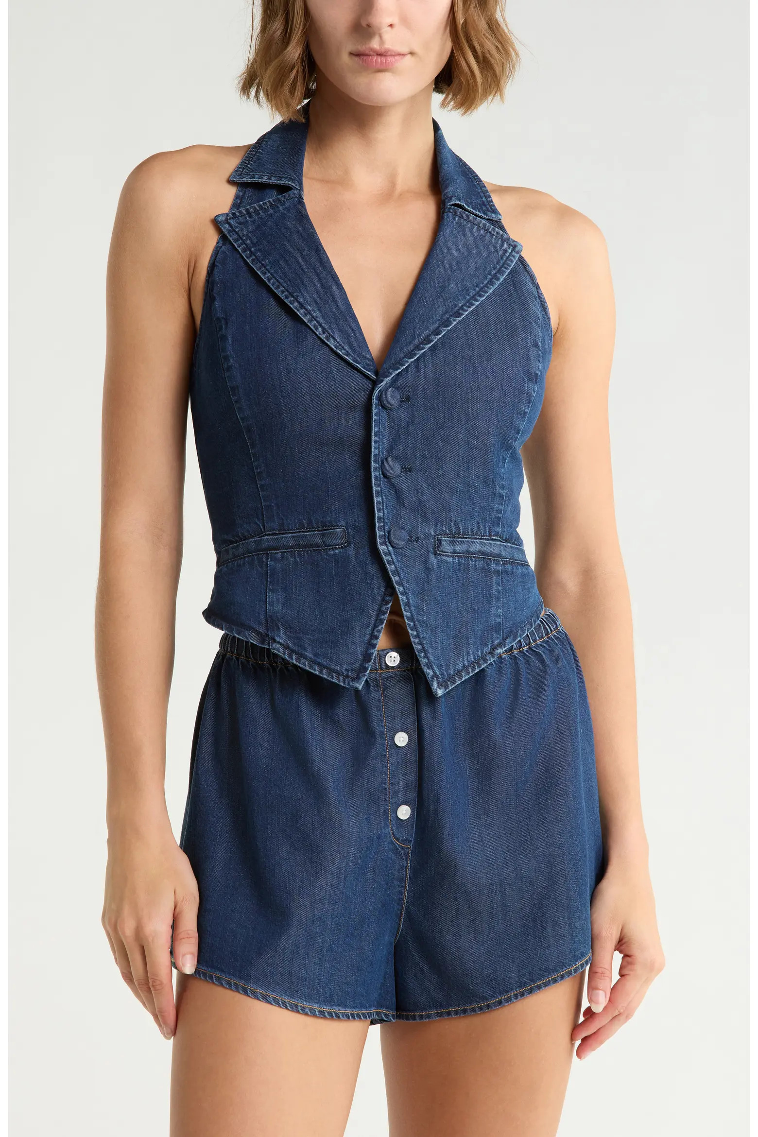 Denim Halter Vest (Women) | Nordstromrack | Nordstrom Rack