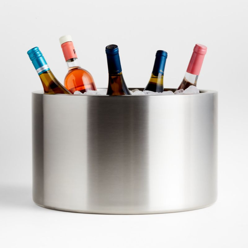 Stainless Steel Double-Walled Beverage Tub + Reviews | Crate & Barrel | Crate & Barrel