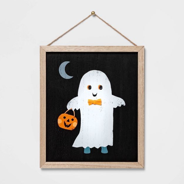 Falloween Ghost Halloween Wall Sign - Hyde & EEK! Boutique™ | Target