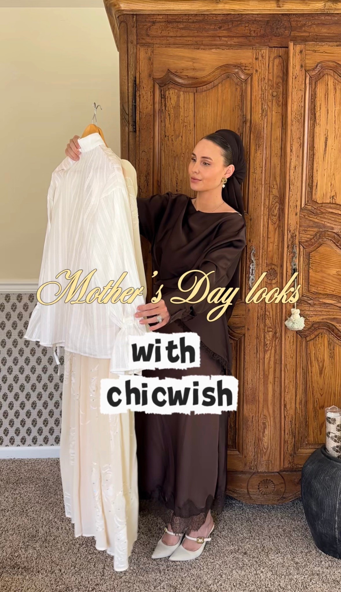 Starring in: My Mother’s Day Rom-Com era. 
Bringing you a three-part montage of my favorite @Chicwish  looks for the big day. Whether you’re meeting for a "meet-cute" brunch or a dramatic city sunset dinner, I’ve got the outfit script ready:
The Cute Brunch – Effortlessly sweet for those morning mimosa moments.
The Silk Skirt Set – Total "protagonist" energy in luxurious satin.
The White Bell Sleeve + Brown Silk Skirt – The classic, sophisticated final scene.

#LTKgrwm #LTKMothersDay #LTKmomlife