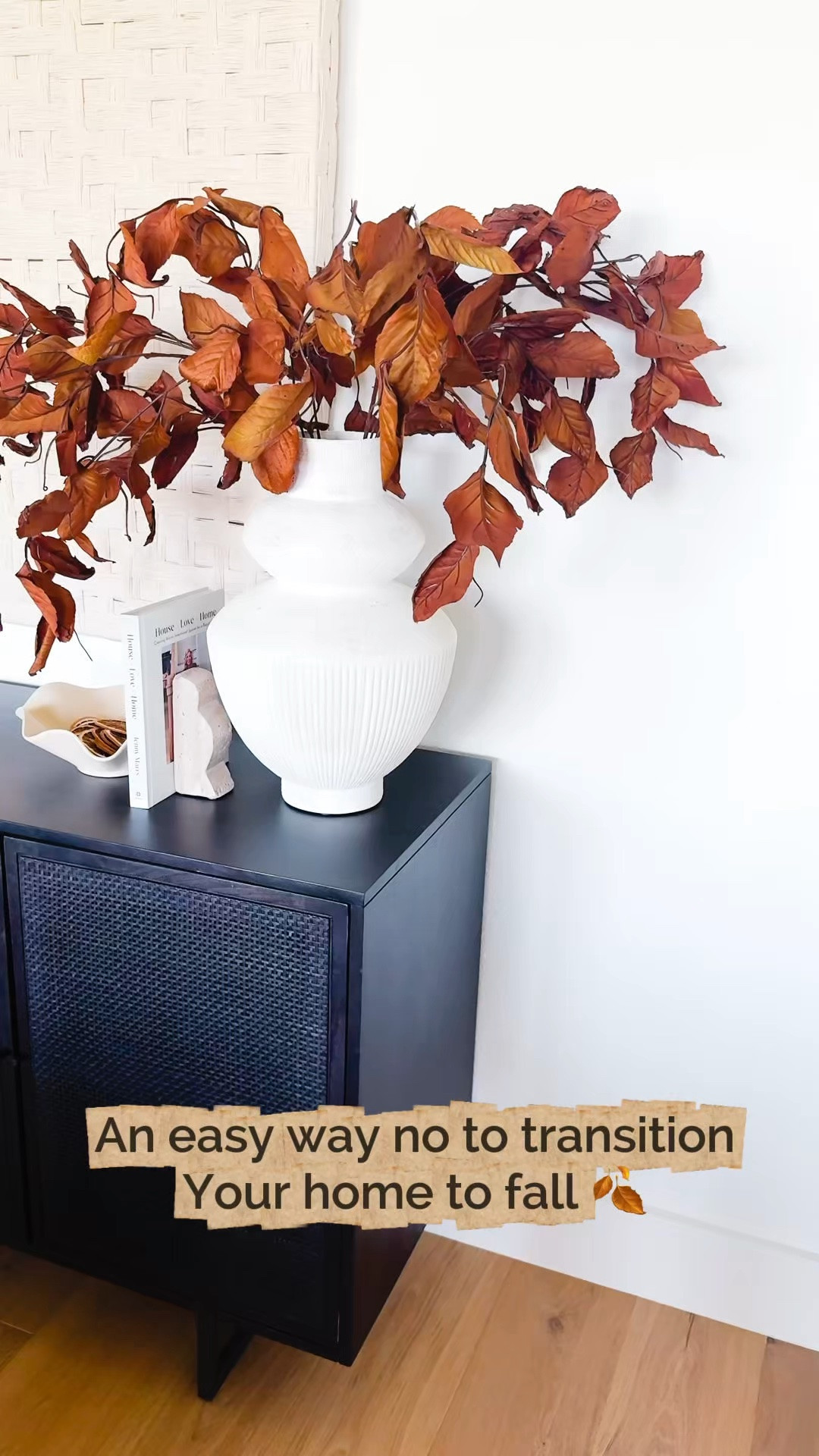 An easy fall refresh with one simple swap. 🍂 

I changed out my everyday stems for these gorgeous fall branches from Magnolia and they completely transformed this space. They are definitely an investment—I know they aren’t inexpensive—but they look SO incredibly realistic and are one of those pieces I think are worth every penny. I love that I can pull them out year after year and instantly make the house feel like fall.

The rich rust color is so good for transitioning from late summer into fall without adding a ton of seasonal decor. Linking the Magnolia fall stems along with the console, vase and everything else in this space!

fall home decor | Magnolia fall decor | fall branches | faux fall stems | realistic faux branches | fall console table decor | neutral fall decor | organic modern home | fall decorating ideas

#LTKHome #LTKSeasonal #LTKSaleAlert