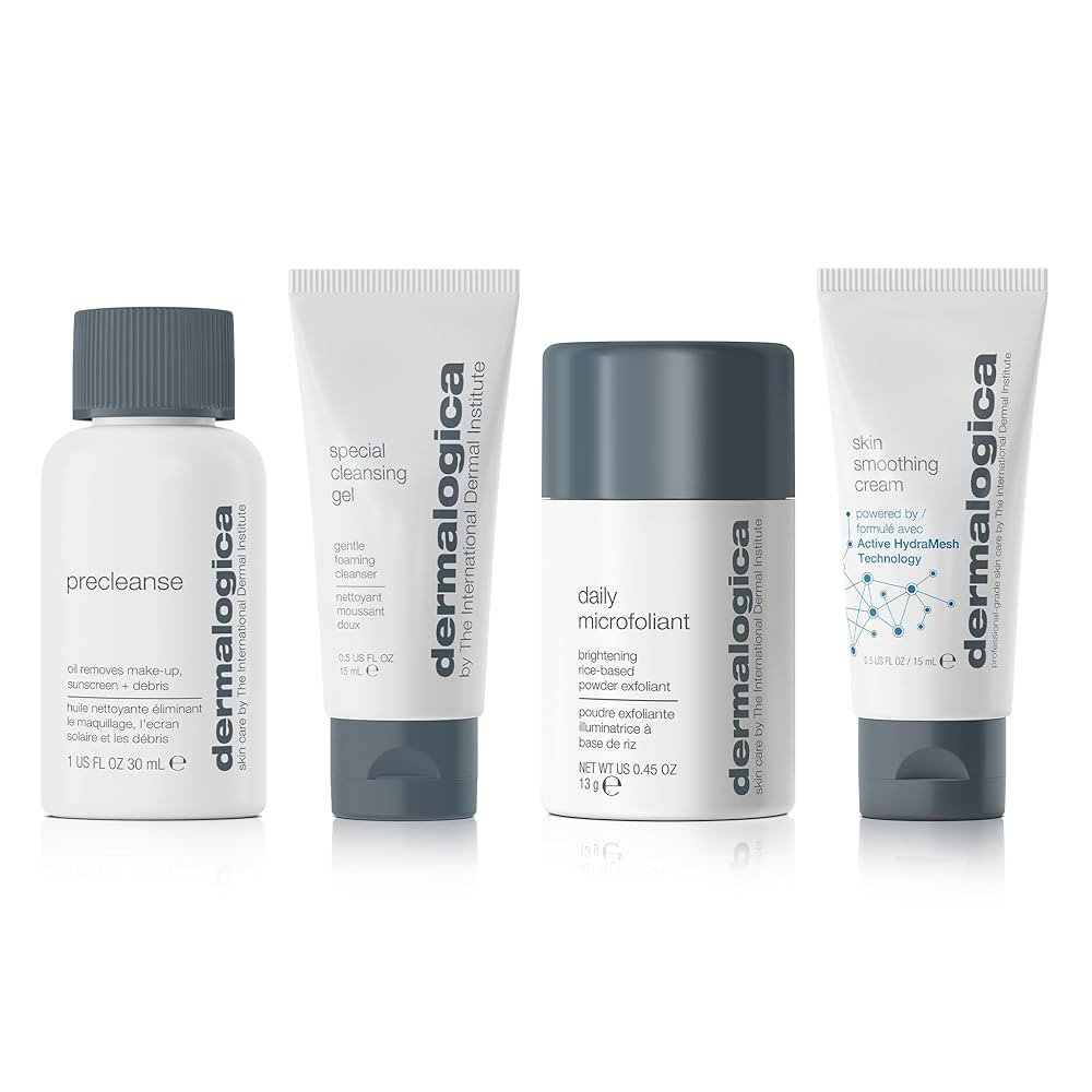 Dermalogica Discover Healthy Skin Kit - Includes: Precleanse, Face Wash, Face Exfoliator, & Moist... | Amazon (US)