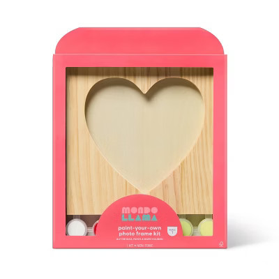 Valentine's Craft Wood Heart Frame Painting Activity Kit - Mondo Llama™ | Target
