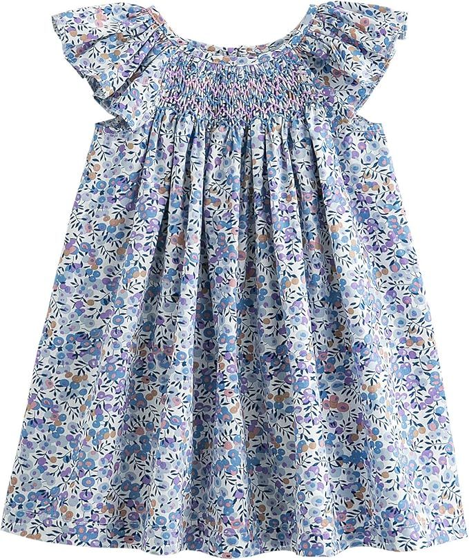 Simplee kids Baby Girls Summer Casual Dresses Toddler Floral Print Sundress Princess Dress for 1-... | Amazon (US)