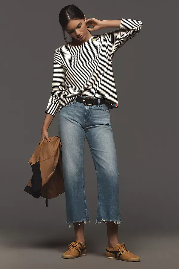 Leenah Petite High-Rise Wide-Leg Ankle Jeans | Anthropologie (US)