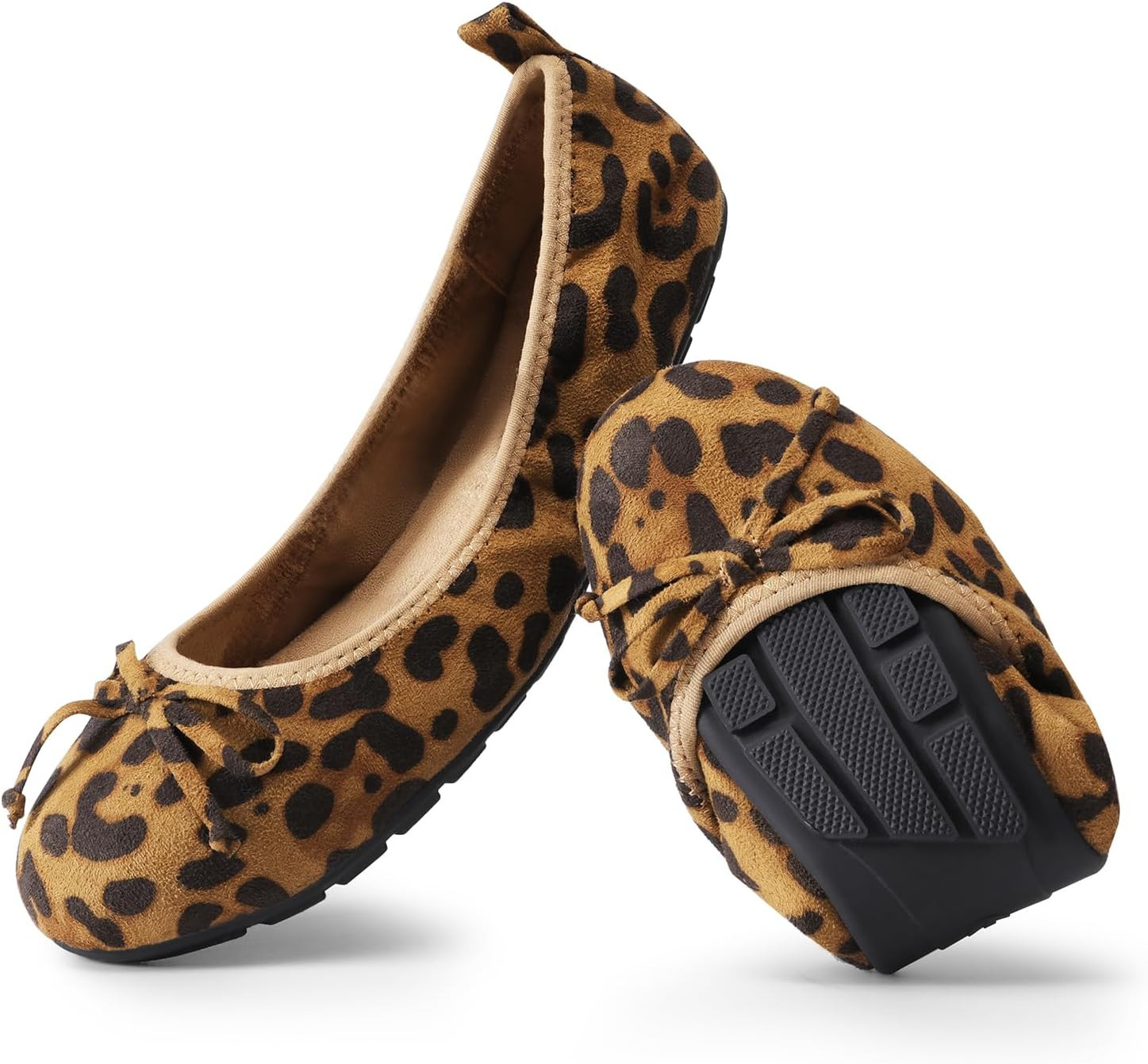 DREAM PAIRS Women's Foldable Bowknot Ballet Flats | Amazon (US)
