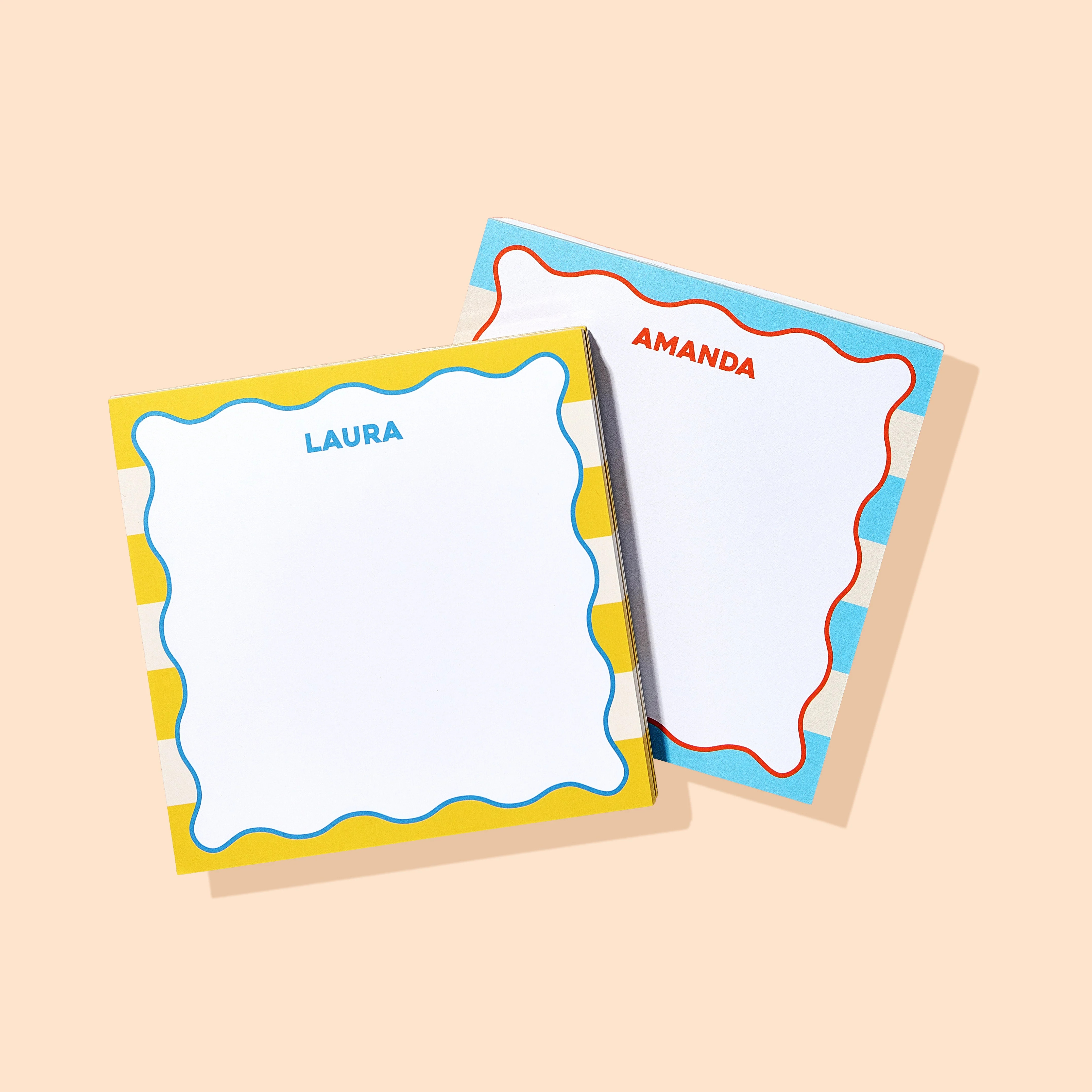 JCS x Sunshine Tienda Wavy Cabana Stripe Notepad | Joy Creative Shop