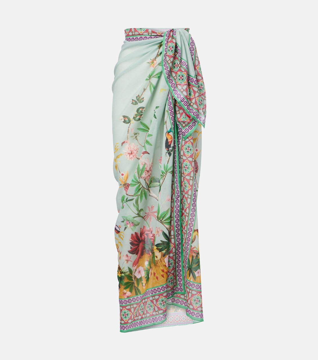 Floral cotton voile beach cover-up | Mytheresa (US/CA)