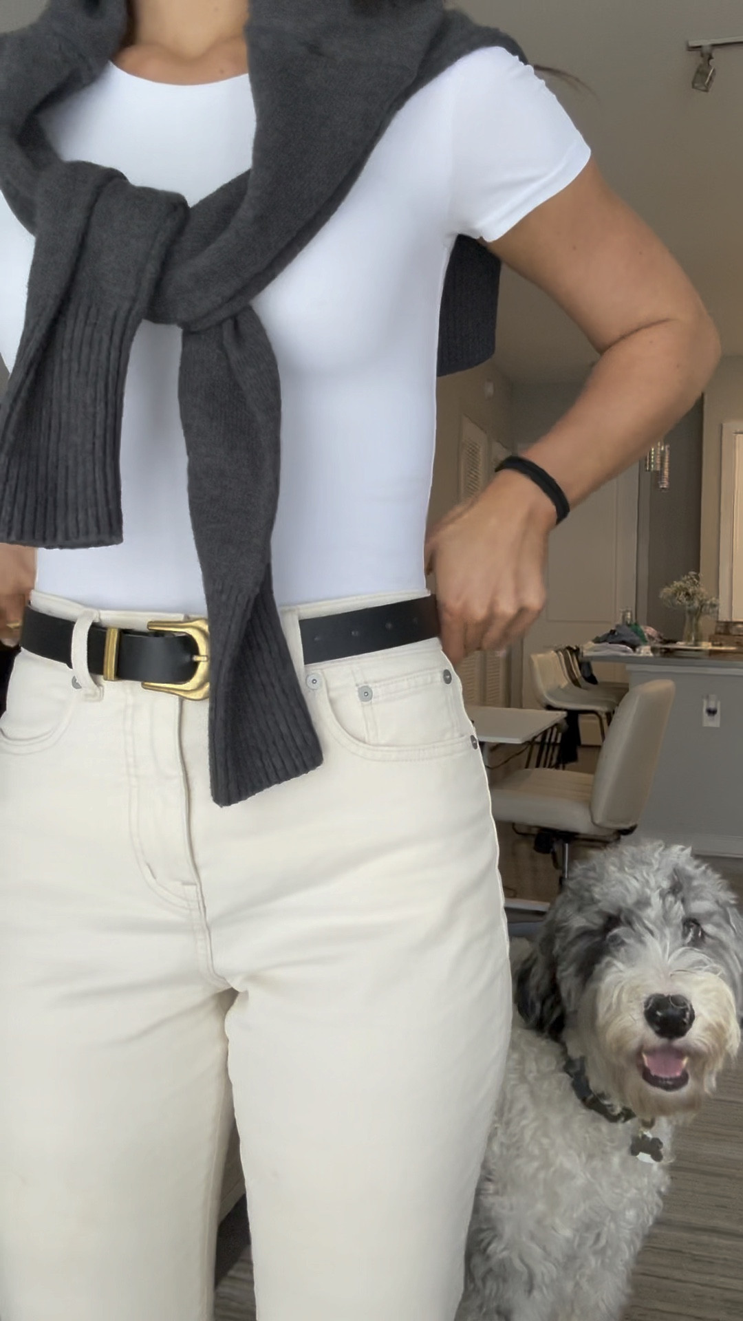 ootd for a day in the office! These madewell jeans are so comfy (I can sit at my desk all day long in them) 🤍

#LTKWorkwear #LTKxMadewell