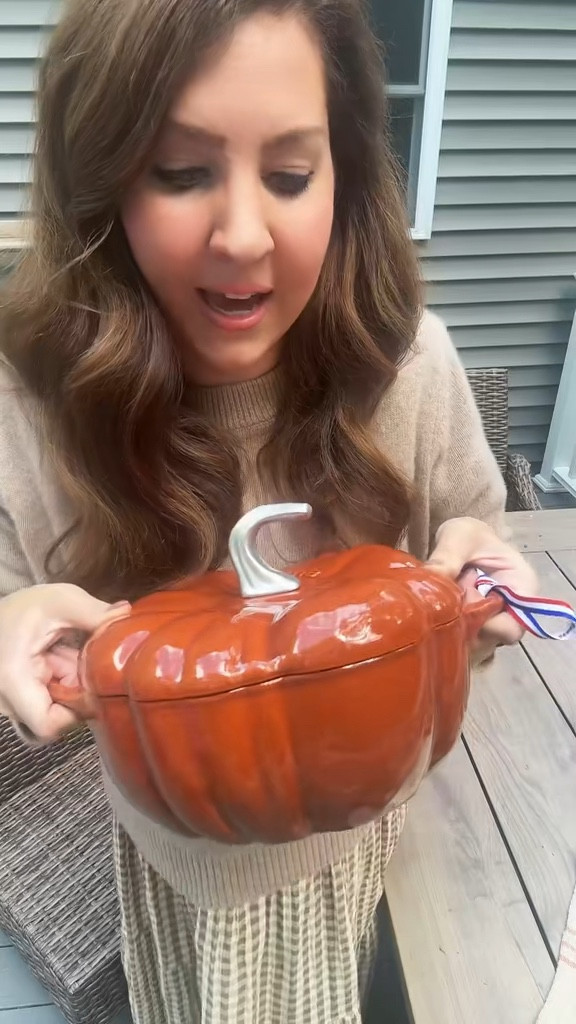 If there’s one piece of cookware to invest in for fall, it’s the Staub Pumpkin Dutch Oven 🎃🍲 This cast iron Dutch oven is not only stunning on your stovetop or holiday table, but it’s also incredibly functional—perfect for hearty soups, cozy stews, sourdough bread, and all the one-pot comfort meals that make fall feel extra special. The enameled cast iron retains heat beautifully and goes from oven to table effortlessly, making it both practical and decorative. It’s truly the best fall Dutch oven and it sells out every season—so I’m linking it here while it’s still in stock! 🍂✨ #StaubPumpkin #DutchOven #FallCooking #Staub


#LTKFallSale #LTKHome #LTKSeasonal