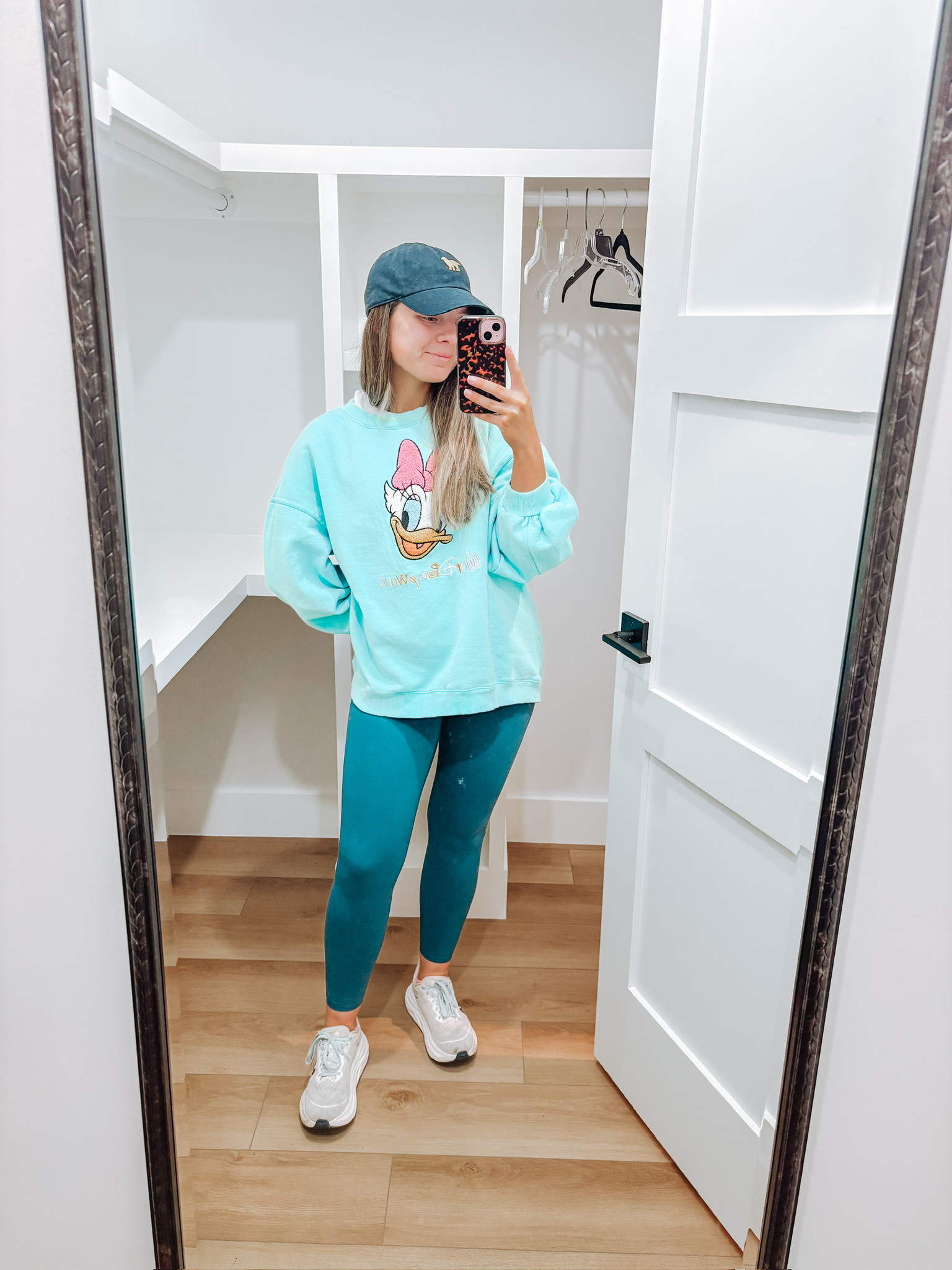 I loooooove this sweatshirt!!! And these target leggings with the hokas and a matching navy golden retriever ball cap - it’s just too perffff #DisneyStyle #GoldenRetrieverMom 

#LTKPetite #LTKTravel #LTKActive