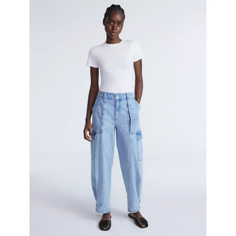 Scoop Women’s and Women’s Plus Utility Cargo Jeans, Sizes 0-26 | Walmart (US)