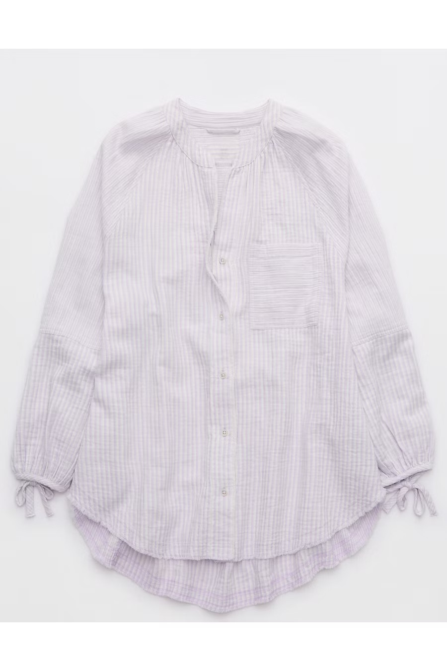 Aerie Daybreak Cover Up Shirt Women's Lavender XXL | American Eagle Outfitters (US & CA)