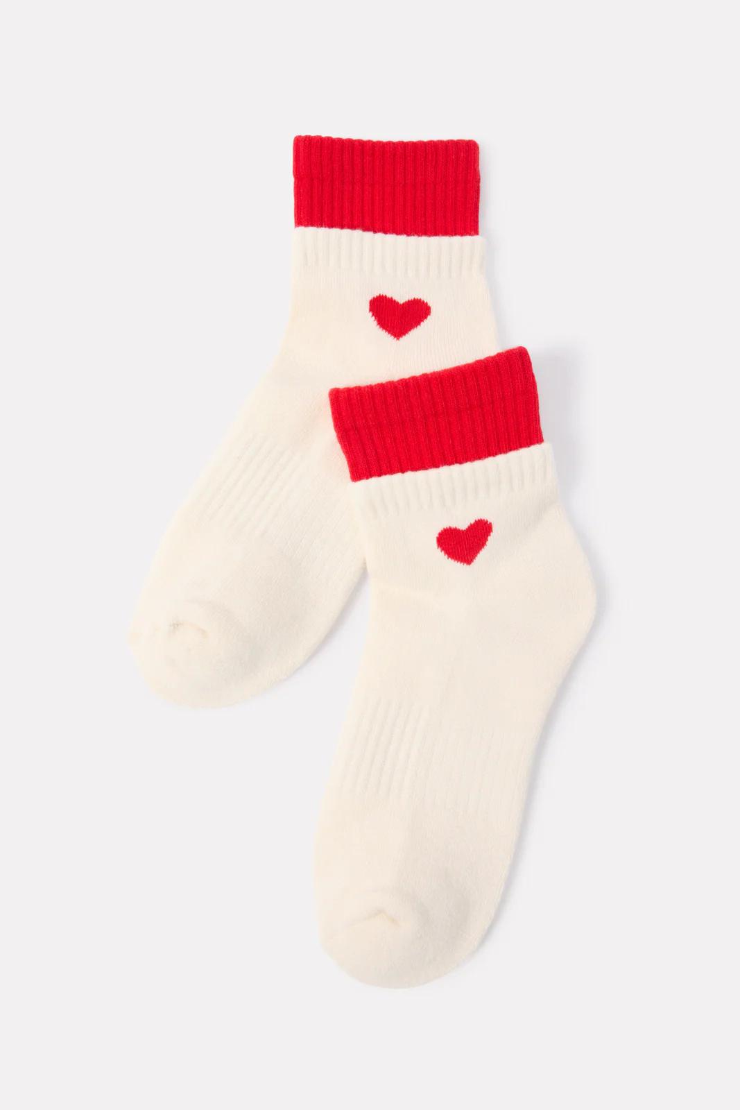 Heart Double Cuff Quarter Sock | Evereve