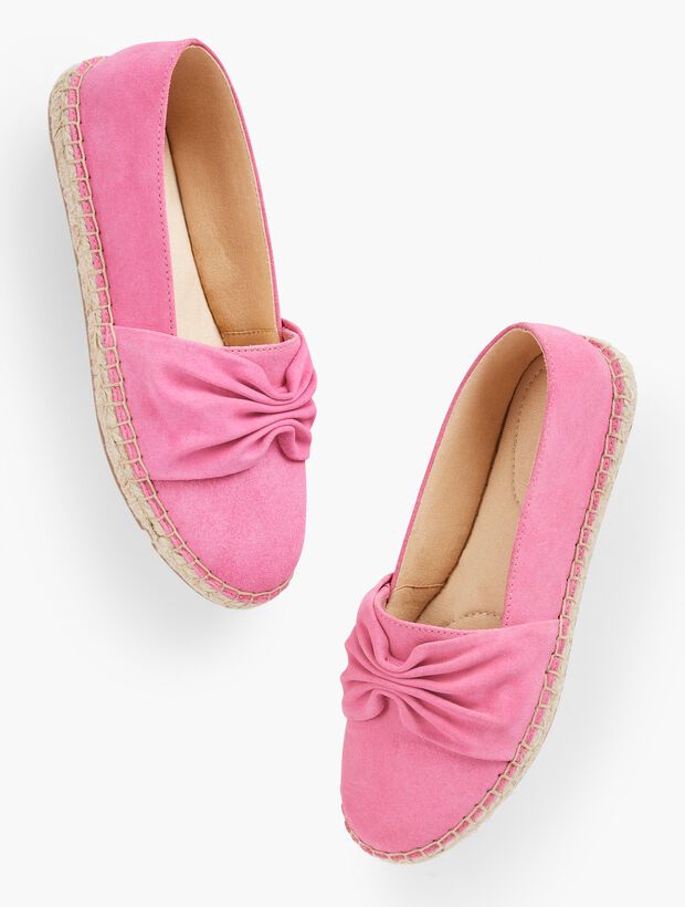 Izzy Cinched Suede Espadrilles | Talbots