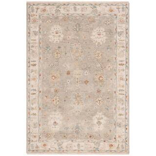 Samarkand 6 ft. x 9 ft. Light Gray/Beige Oriental Area Rug | The Home Depot