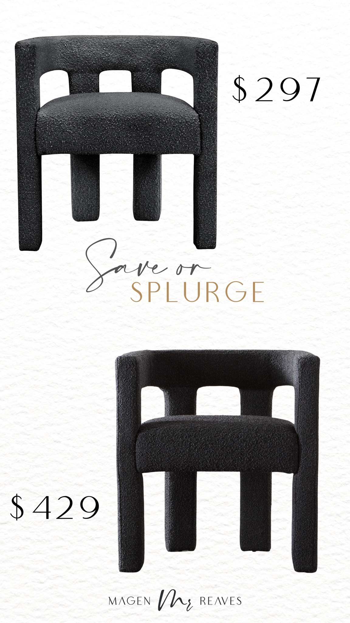 Save or splurge on this accent chair?

#LTKhome #LTKsalealert #LTKFind