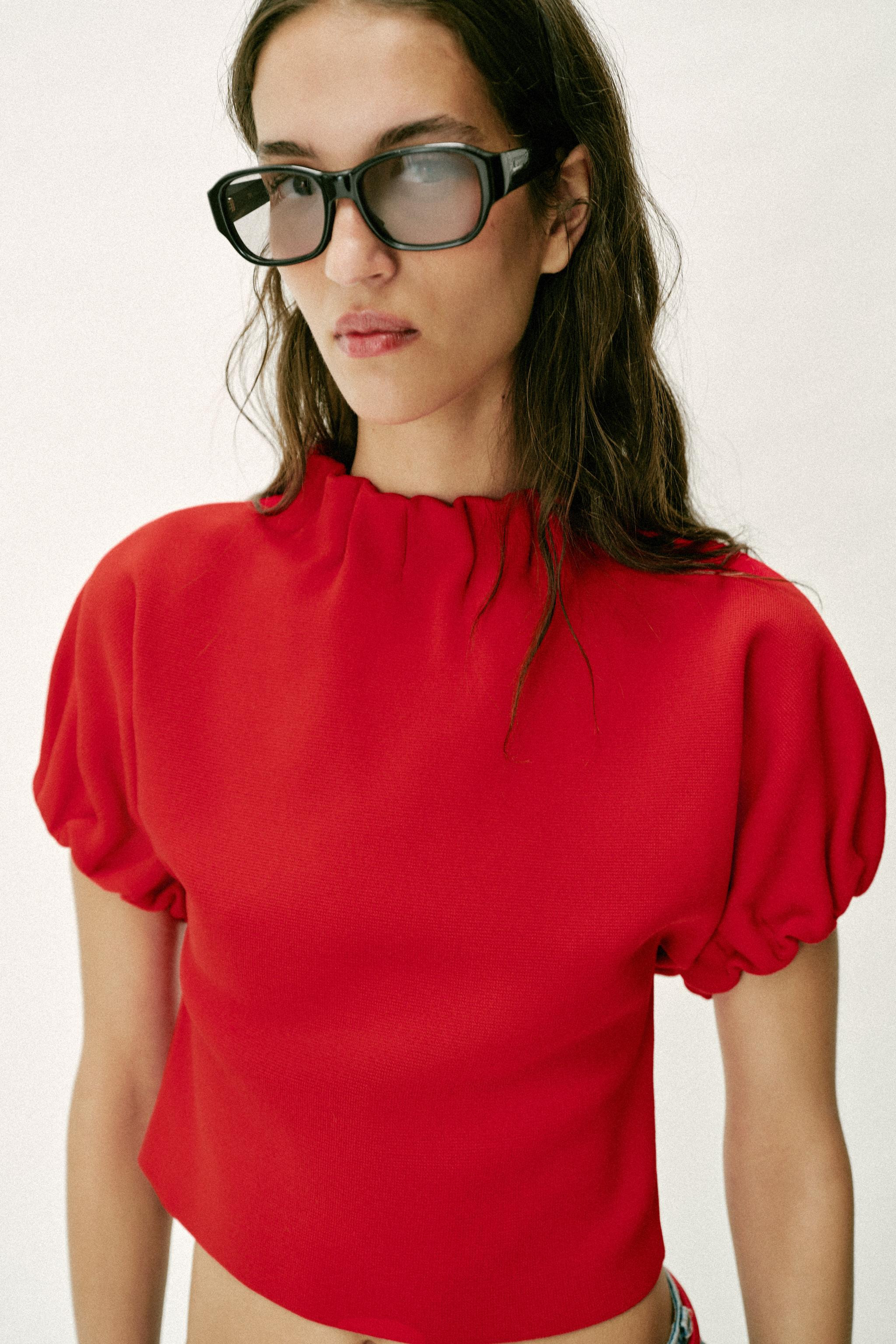 RUCHED KNIT TOP | Zara US