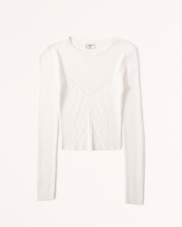Corset Ribbed Sweater Top | Abercrombie & Fitch (US)