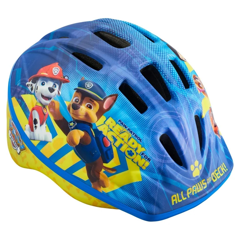 Nickelodeon's PAW Patrol Toddler Bicycle Helmet, Ages 3 - 5, Blue / Yellow | Walmart (US)