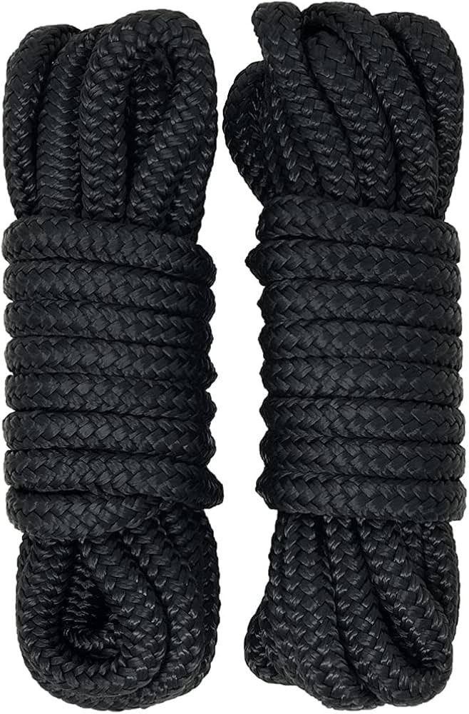 Rainier Supply Co. 2-Pack Boat Dock Lines - 15 ft x 3/8 inch Boat Rope - Premium Double Braided N... | Amazon (US)