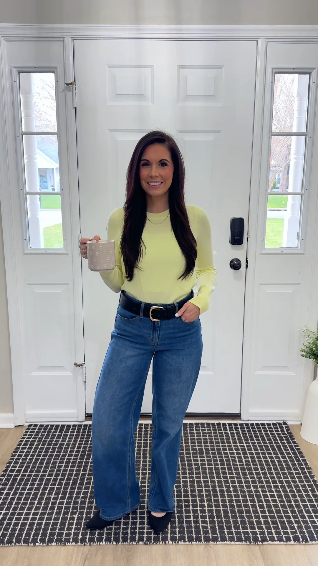 Petite work outfit today 
Sweater: XS
Jeans: 2
Shoes: 6.5

#LTKWorkwear #LTKPetite #LTKootd