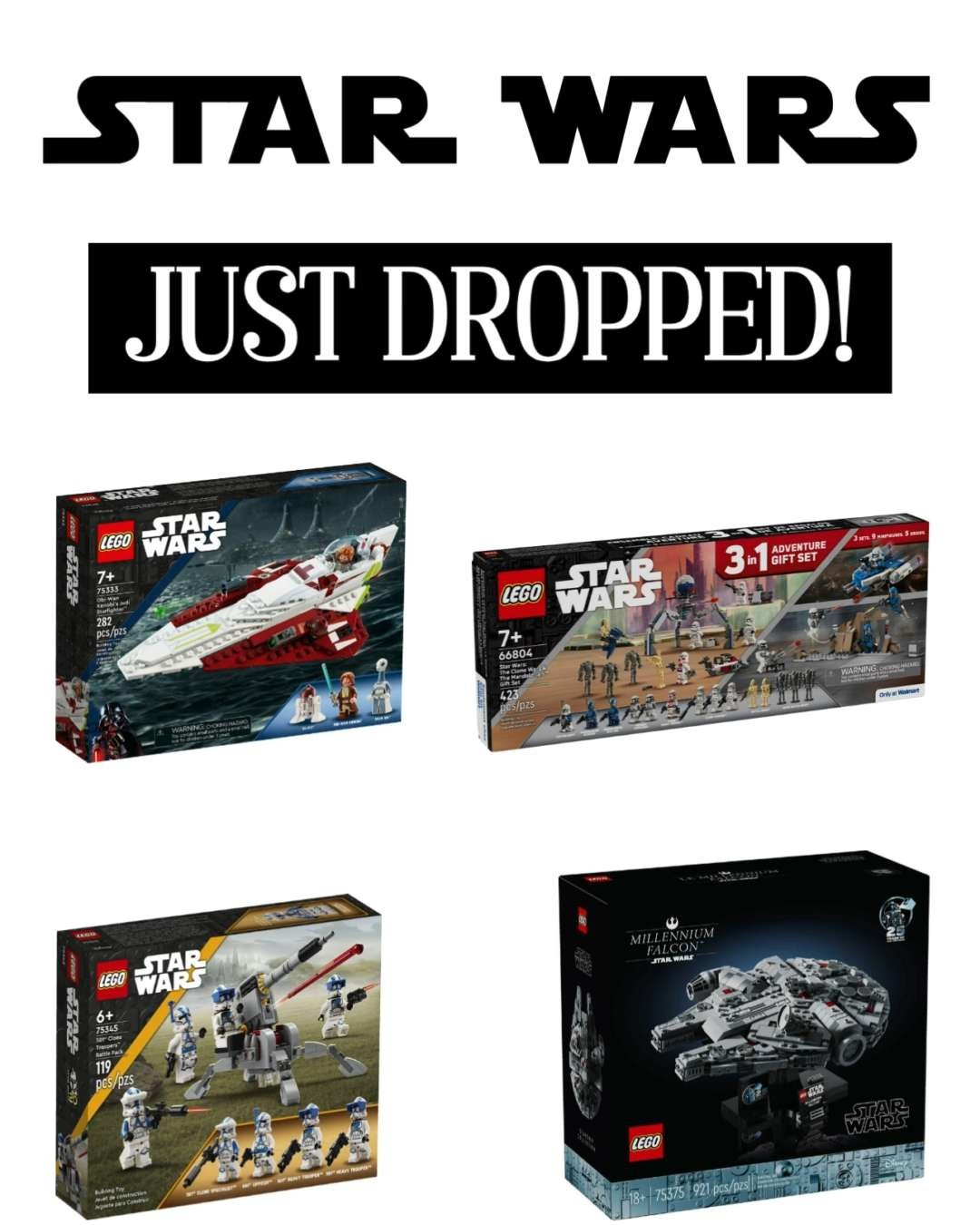 ✨🛸 Build the galaxy, brick by brick! Star Wars™ LEGO sets at Walmart are a must for fans of all ages—from iconic ships to legendary characters, these builds bring the saga to life in the most fun, hands-on way. Perfect for collectors, kids, or anyone who loves a little Force-filled nostalgia ⭐🚀

#LTKGiftIdeas #LTKFinds #LTKToy #LTKWalmart 

 

#LTKHoliday #LTKGiftGuide #LTKSaleAlert #LTKKids